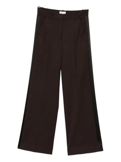 P.a.r.o.s.h Side-stripe Trousers In Brown