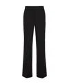 P.a.r.o.s.h Side-stripe Virgin-wool Blend Flared Trousers In Black