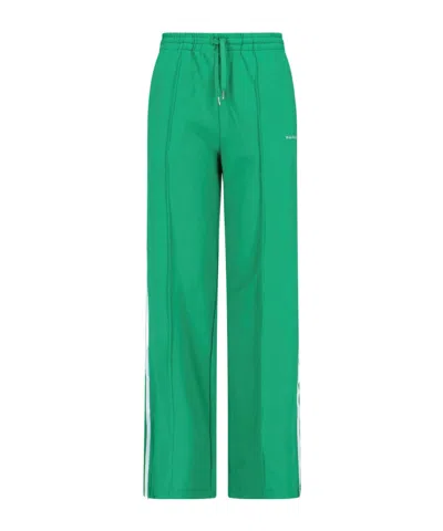 P.a.r.o.s.h Side Striped Logo Casual Pants In Green