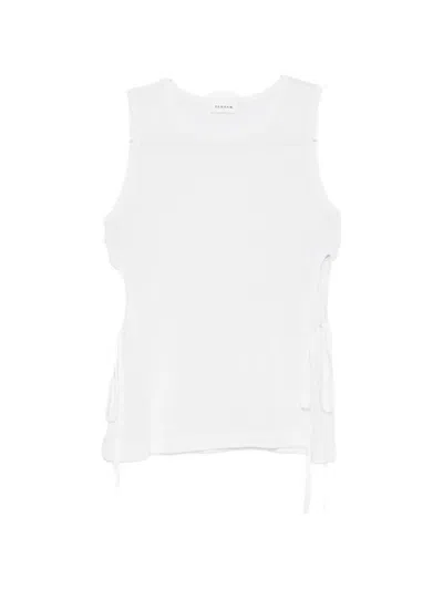 P.a.r.o.s.h Side Tie Knitwear In White