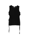 P.a.r.o.s.h Side-tie Top In Black