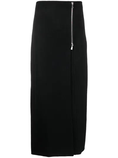 P.A.R.O.S.H P.A.R.O.S.H. SIDE-ZIP WOOL MAXI SKIRT