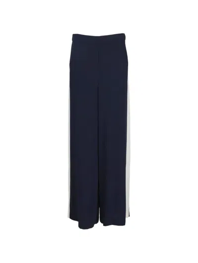 P.a.r.o.s.h Side-stripe Wide-leg Trousers In Blue