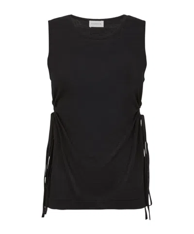 P.a.r.o.s.h Side-tie Top In Black