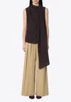 P.a.r.o.s.h Silk Blouse With Wrap-around Scarf