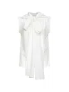 P.a.r.o.s.h Parosh Silk Bow-tie Blouse In White