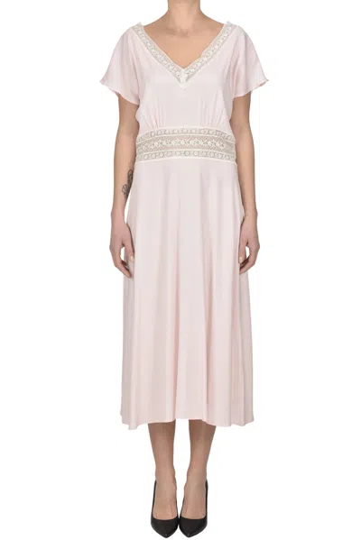 P.a.r.o.s.h Silk Dress In Pink