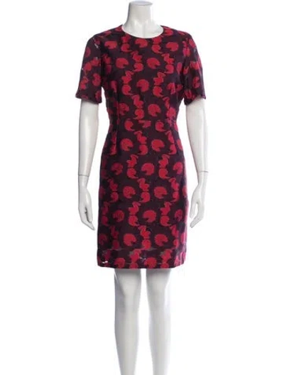 Pre-owned P.a.r.o.s.h Silk Mini Dress In Red