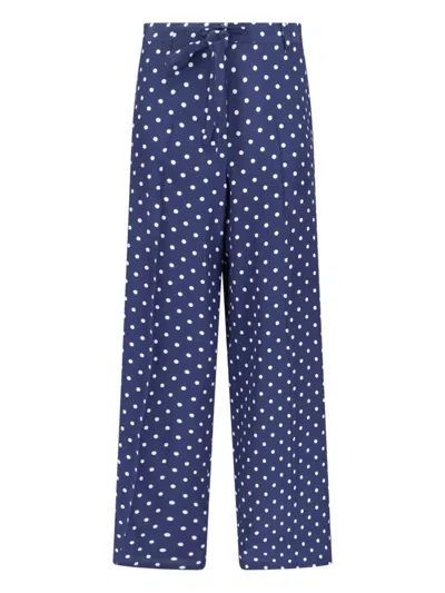 P.a.r.o.s.h Silk Pants In Blue