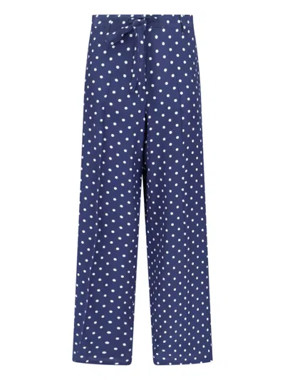 P.a.r.o.s.h Silk Pants In Blue