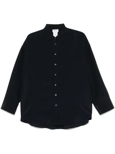 P.a.r.o.s.h Sunny Silk Shirt In Black