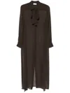 P.a.r.o.s.h Silk Shirt In Brown