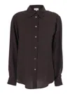 P.a.r.o.s.h Buttoned Long-sleeves Shirt In Brown