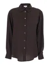 P.a.r.o.s.h Buttoned Long-sleeves Shirt In Brown