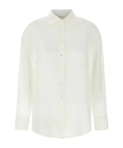 P.a.r.o.s.h Silk Shirt In White