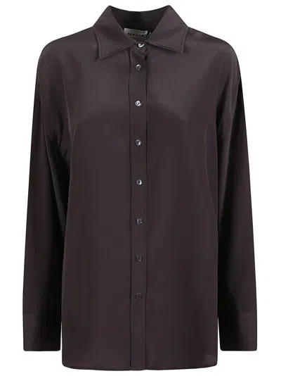 P.A.R.O.S.H P.A.R.O.S.H. SILK SHIRT WITH CLASSIC COLLAR AND BUTTON-DOWN FRONT