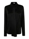 P.a.r.o.s.h P. A.r. O.s. H. Silk Shirt With Ribbon In Black