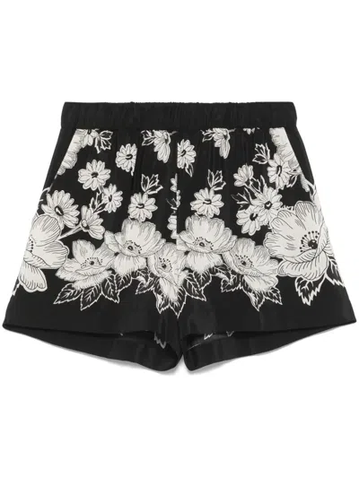 P.a.r.o.s.h Silk Shorts In Black