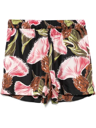 P.a.r.o.s.h Silk Shorts In Black