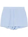 P.a.r.o.s.h Silk Shorts In Blue