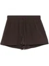 P.a.r.o.s.h Silk Shorts In Brown
