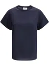 P.a.r.o.s.h Silk T-shirt In Blue