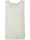 P.a.r.o.s.h Silk Tank Top In White