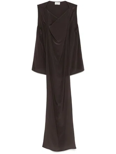 P.a.r.o.s.h Silk Top In Brown
