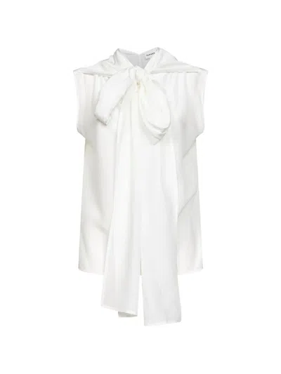 P.a.r.o.s.h Parosh Silk Top In White