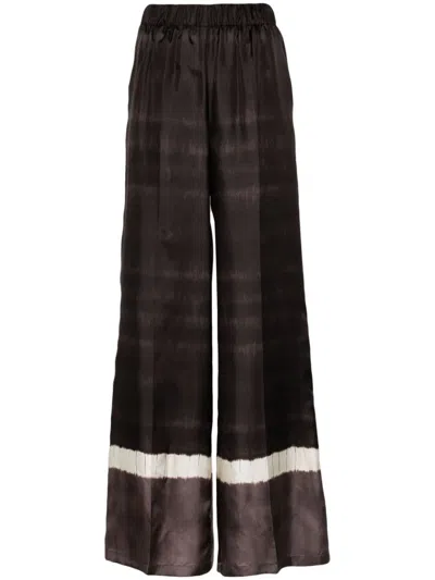P.a.r.o.s.h Silk Trousers In Black