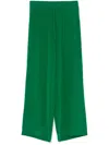 P.a.r.o.s.h Silk Trousers In Green
