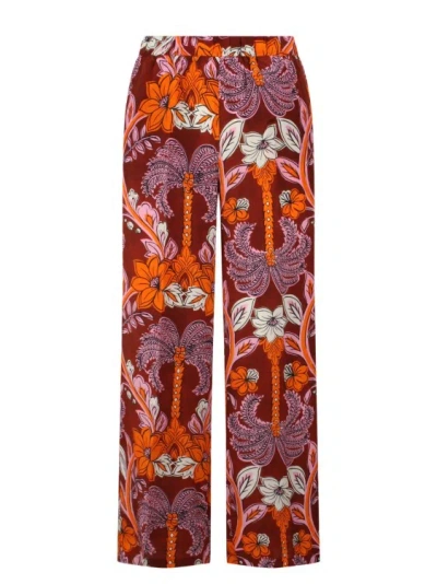 P.a.r.o.s.h Silk Trousers In Red