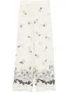 P.a.r.o.s.h Silk Trousers In White