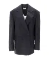 P.a.r.o.s.h Raisa25 Tailored Jacket Front Pockets In Black