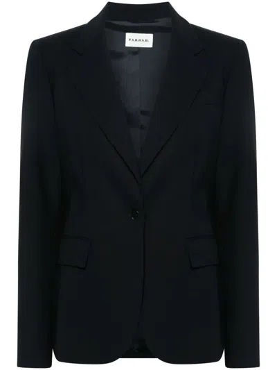 P.a.r.o.s.h Parosh Lowell Single-breasted Blazer In Grey