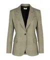 P.a.r.o.s.h . 'relax' Multicolour Viscose Blend Blazer In Green