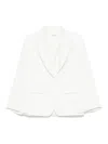 P.a.r.o.s.h Parosh Single-breasted Blazer Jacket In White