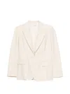 P.a.r.o.s.h Single-breasted Blazer In Neutral