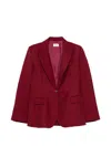 P.a.r.o.s.h Single-breasted Blazer In Red