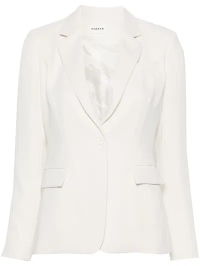 P.a.r.o.s.h Single-breasted Blazer In White