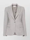 P.a.r.o.s.h Single-breasted Blazer With Faux Buttoned Cuffs