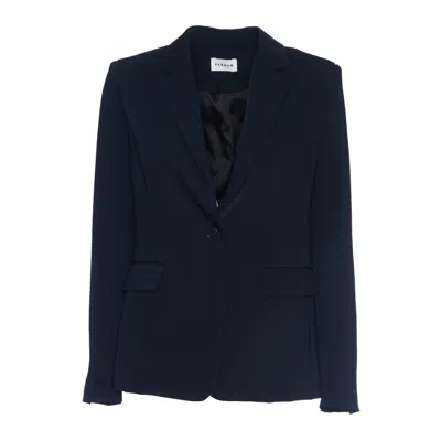 P.a.r.o.s.h Single-breasted Blazer With Tailored Silhouette And Classic Lapel In Blue