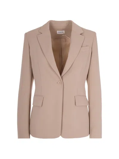 P.a.r.o.s.h Single-breasted Button Blazer In Pink