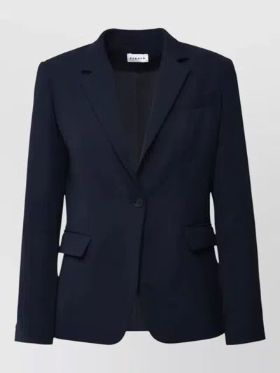 P.a.r.o.s.h Single Breasted Jacket Flap Pockets Lapels In Blue