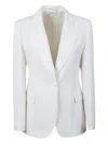 P.a.r.o.s.h Tailored Blazer With Single-button Closure And Sharp Lapels In White