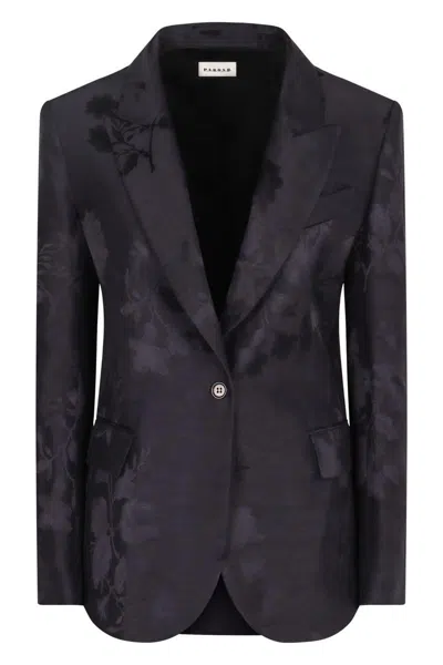 P.A.R.O.S.H P.A.R.O.S.H. SINGLE-BREASTED ONE BUTTON JACKET