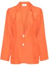 P.a.r.o.s.h Single-breasted Silk Blazer In Orange