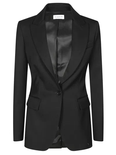 P.a.r.o.s.h Single-breasted Tailored Jacket With Classic Lapel In Black