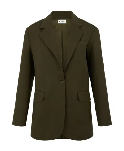 P.a.r.o.s.h Single-breasted Virgin Wool Blazer In Black