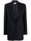 P.a.r.o.s.h Houndstooth-pattern Virgin-wool Blazer In Blue